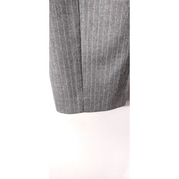 Talbots women's gray pink plaid Italian flannel trousers pants slacks Size 8 - Picture 10 of 12